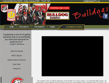 Tablet Screenshot of bulldogjrotc.com